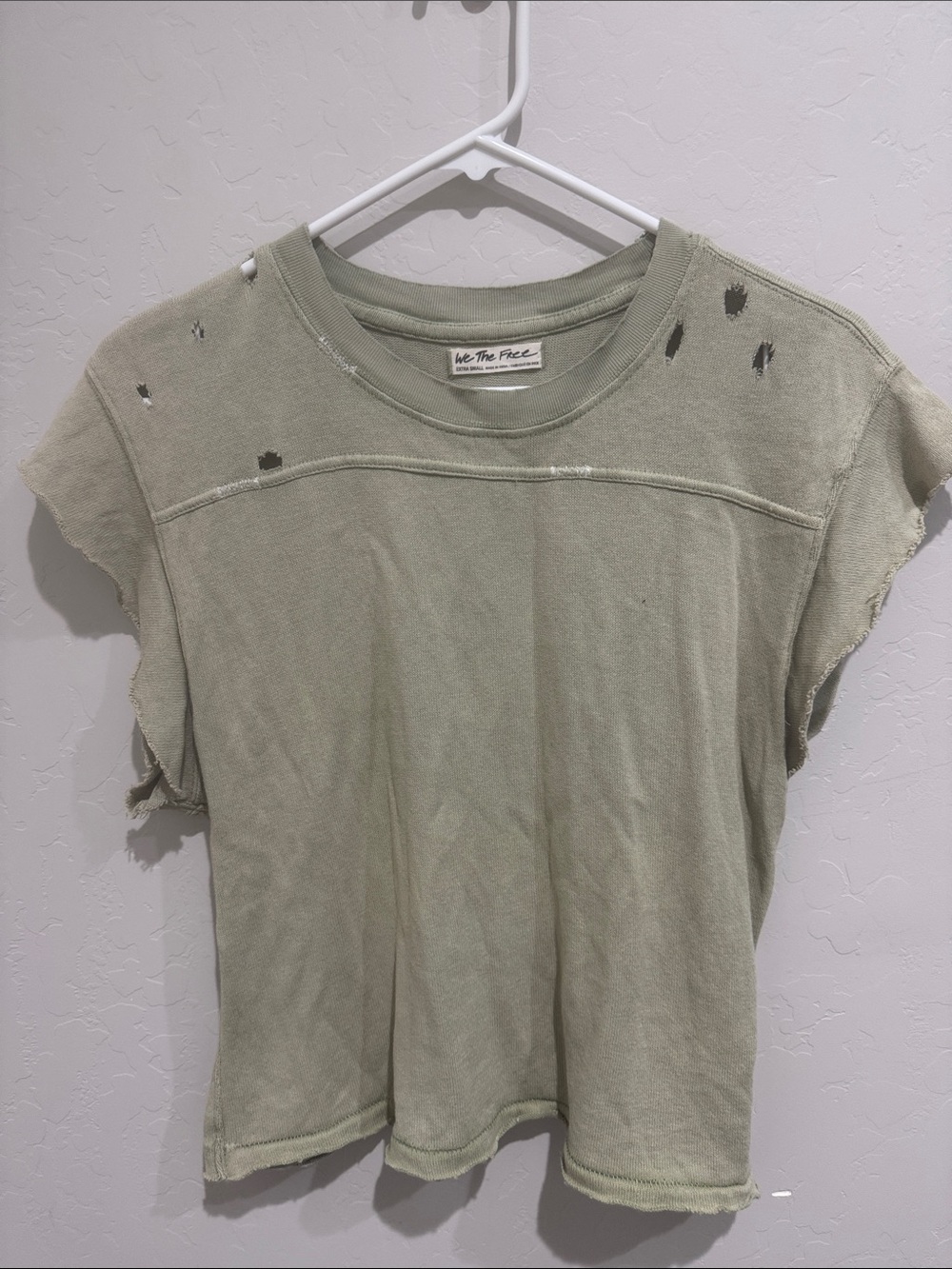 We The Free Distressed top